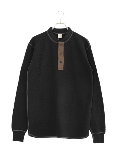 Buzz Rickson's THERMAL HENLEY NECK T-SHIRT