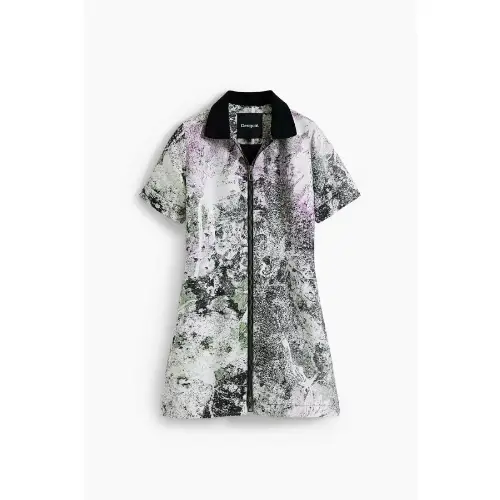 Desigual Christian Lacroixのフロントジッパーファスナードレス