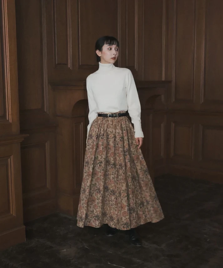 foufou jacquard skirt "viatic"