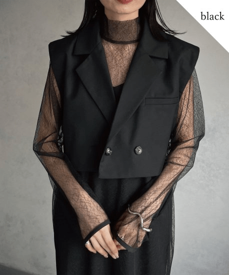 &g’aime Short tailored vest/988-62704