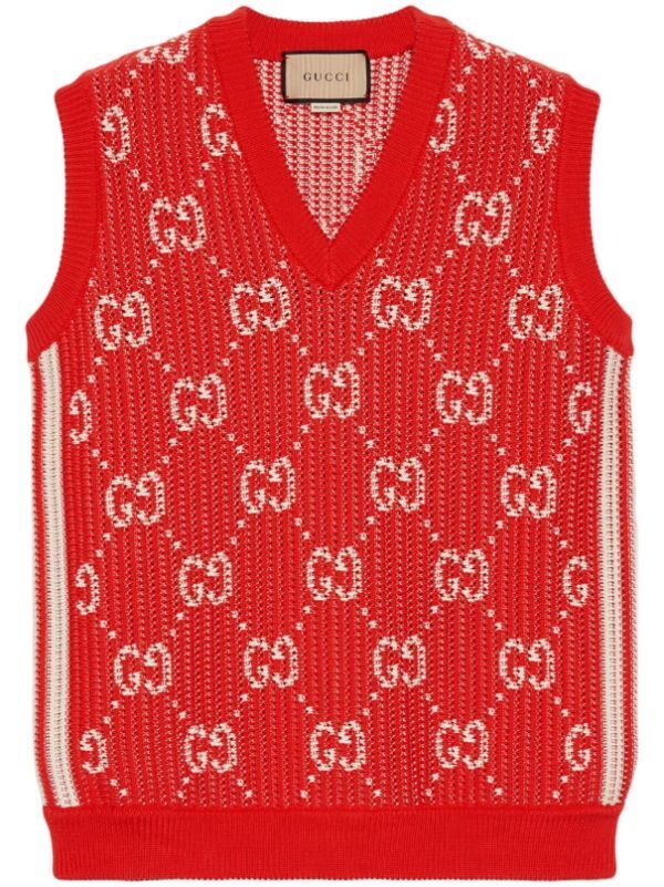 Gucci GGジャカード ニットベスト