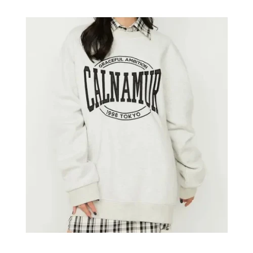 CALNAMUR ロゴスウェット