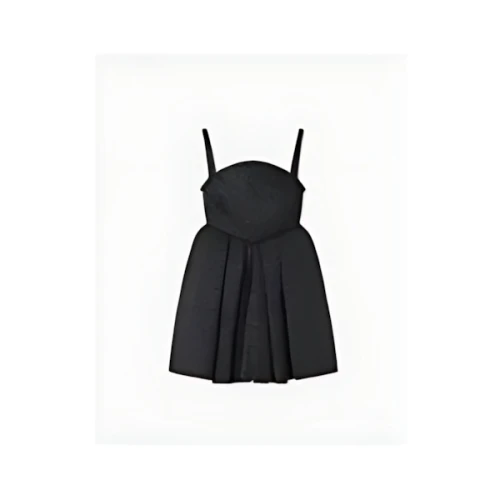 VERSACE LUREX CLOQUET BOX PLEAT MINI DESS