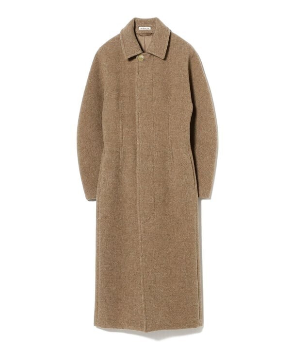 AURALEE SPONGE WOOL MELTON SOUTIEN COLLAR COAT