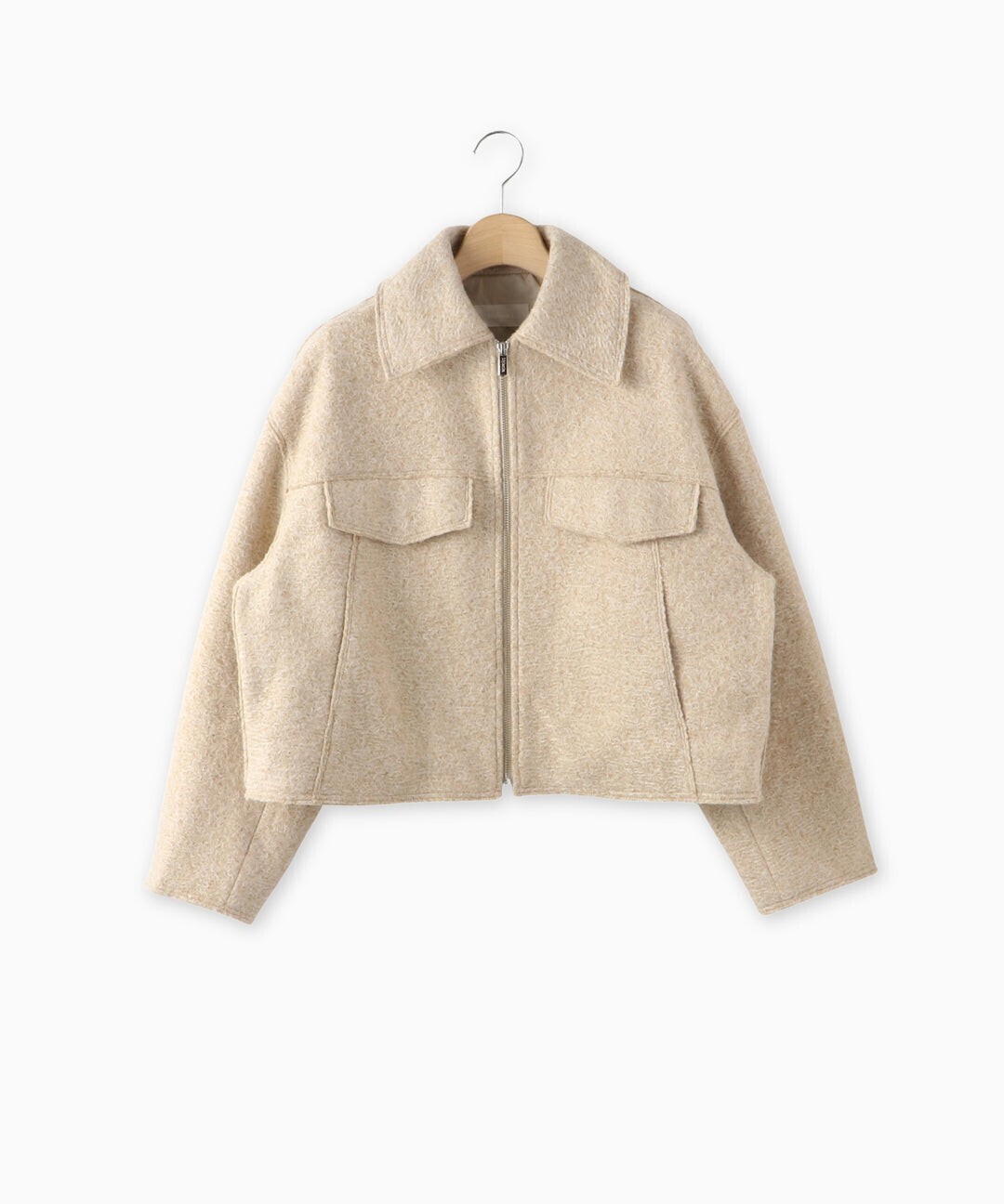 Mylanka フロントZIPショートブルゾン
