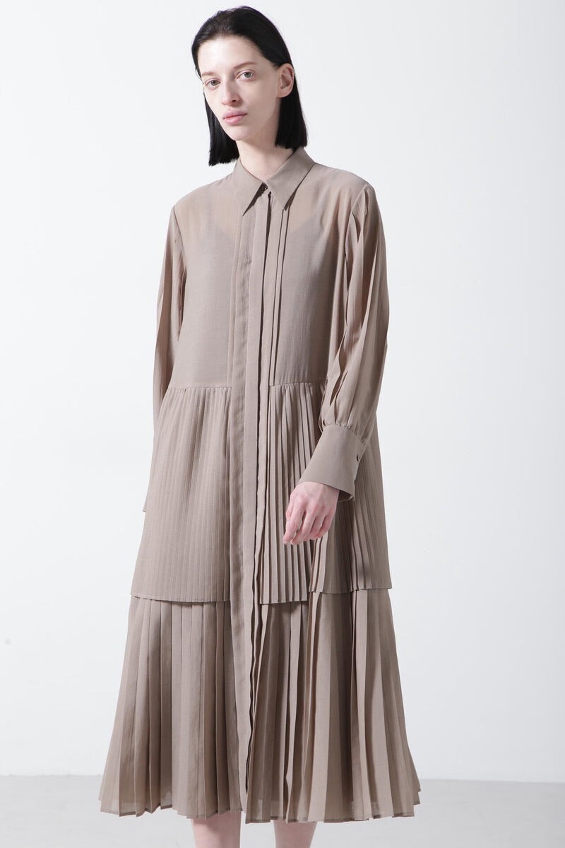 STUMBLY PLeated Combination Dress