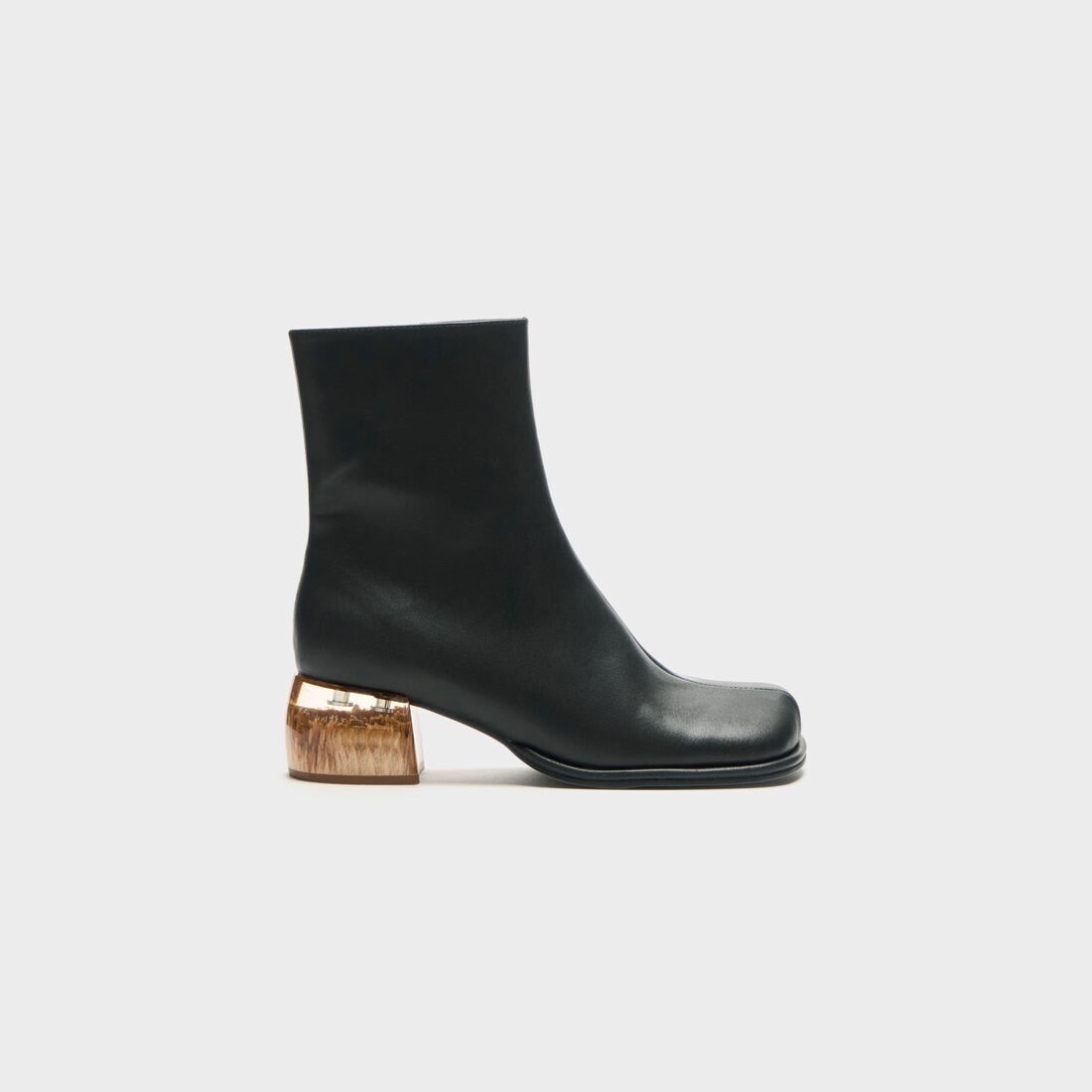 ALM. ADELA OBJETHEEL BOOTS(Black)