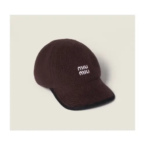 MIU MIU フリース ベースボールキャップ