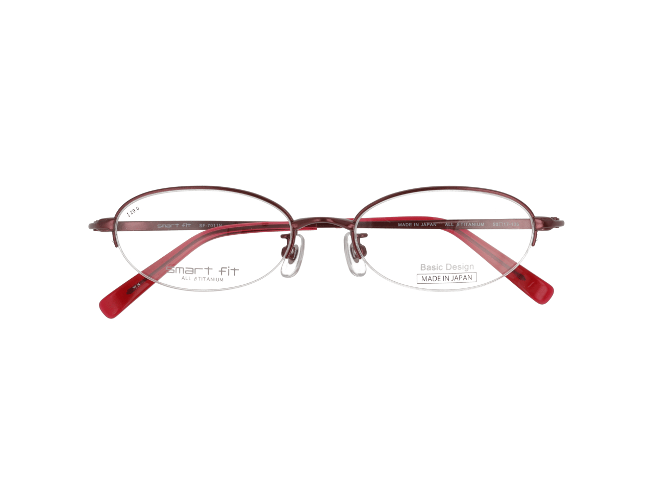 メガネのアイガン SMART FIT ベーシックデザイン SF-7011N Col.2【ワイン】
