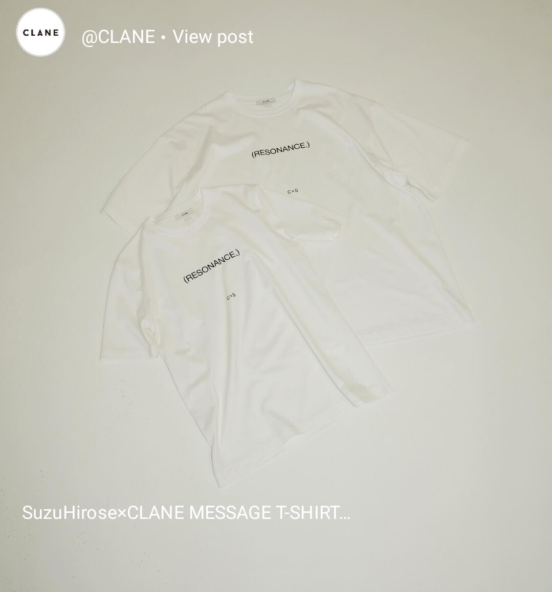 CLANE Hriose Suzu X CLANE message T