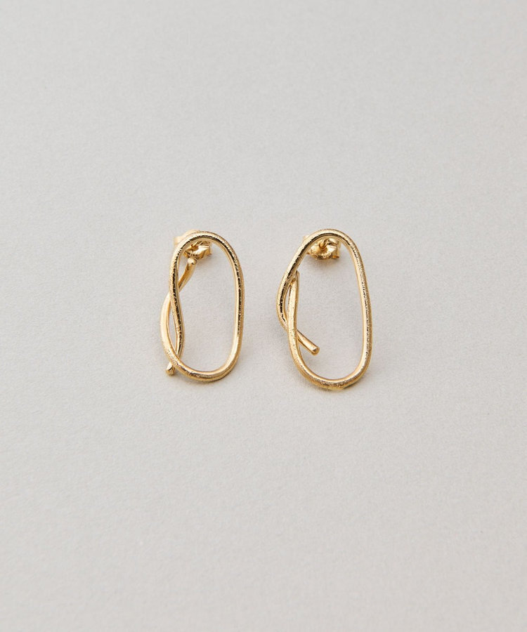 ete bijoux K18YG ドロー ピアス