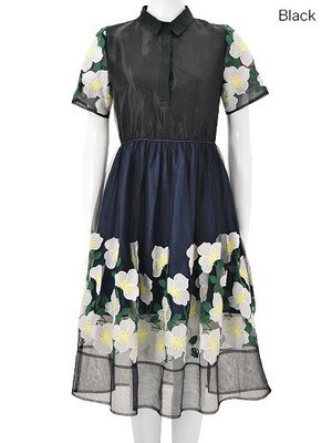 Chesty Flower Tulle Onepiece