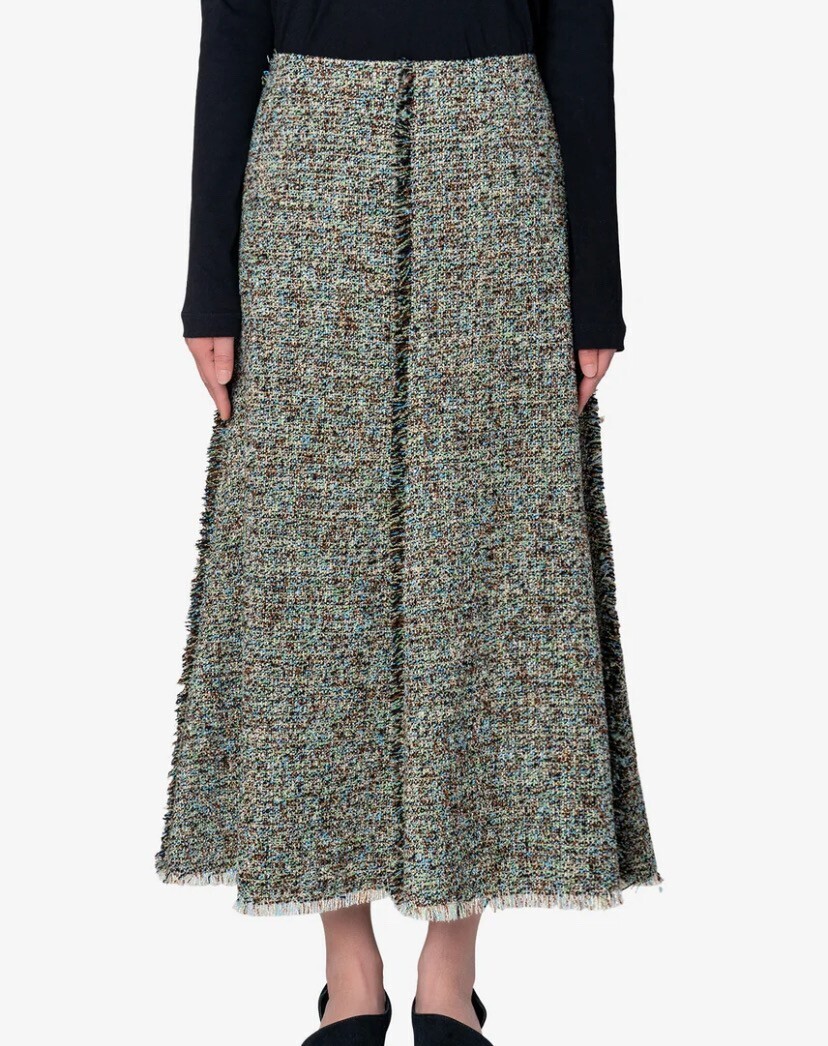 GREED INTERNATIONAL KASURI Classic Tweed Skirt in Other