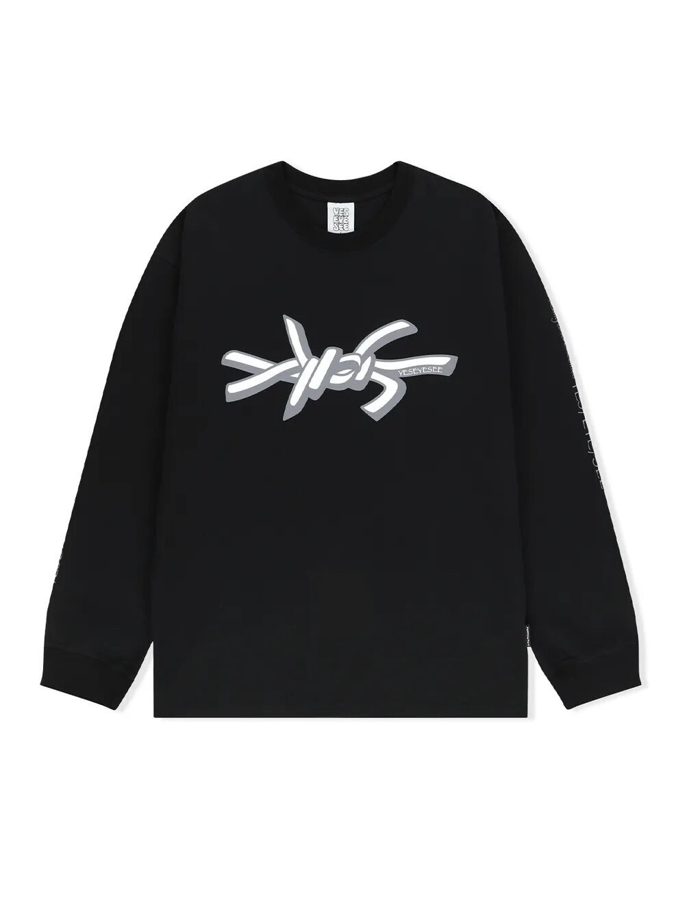 YESEYESEE Y.E.S Wire Logo L/S Black