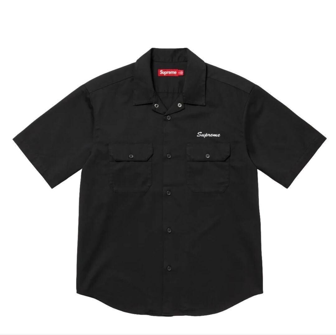 SUPREME Rhinestone Pin Up S/S Work Shirt