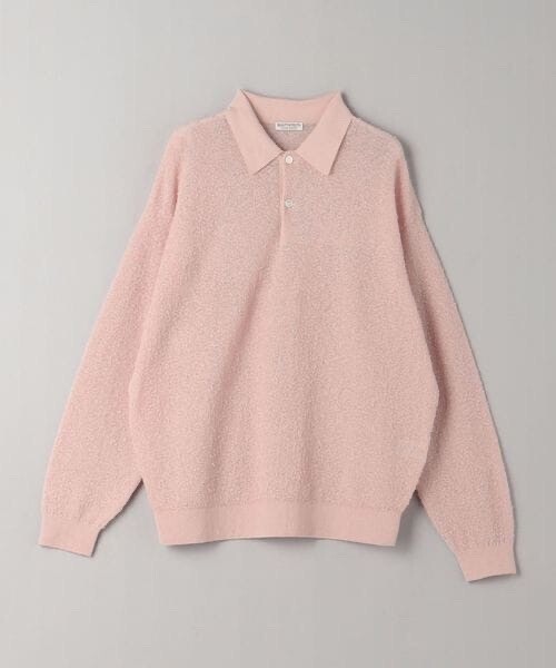 BEAUTY&YOUTH ナッピング ニット ポロ ‐ウォッシャブル‐