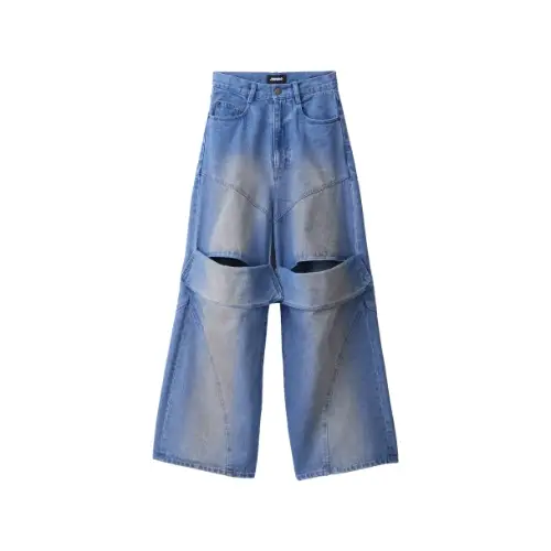 JIMWAG Slit lose denim pants