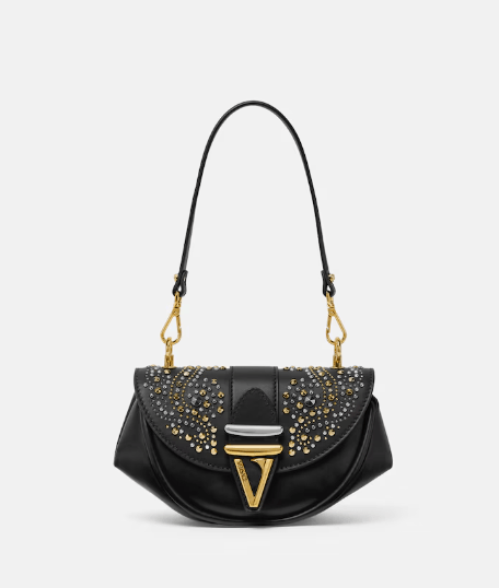 Versace スタッド付き スモール ショルダー バッグ ヴィルトゥス