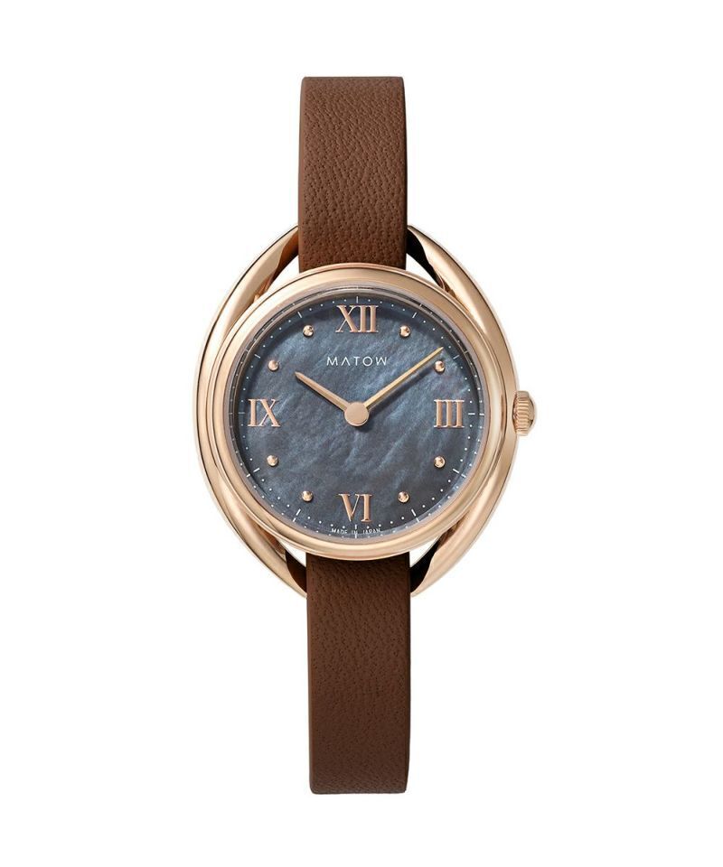 MATOW SHIKI ROUND ROSE GOLD 藍炭 / AKI