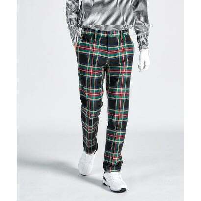MUNSINGWEAR ストレッチ ツイルチェック柄パンツ