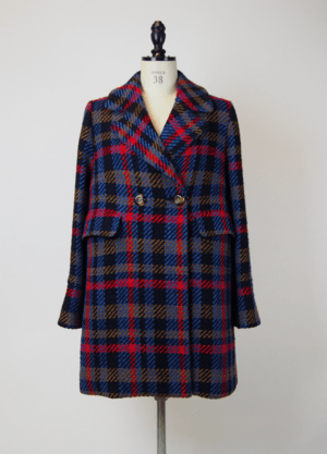 LAPINE BLEUE カラーロービングチェックコート