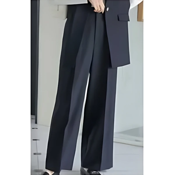 GLOBAL WORK お手入れらくらくSET UPワイドパンツ