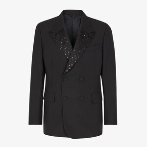 FENDI ブラックウール ジャケット