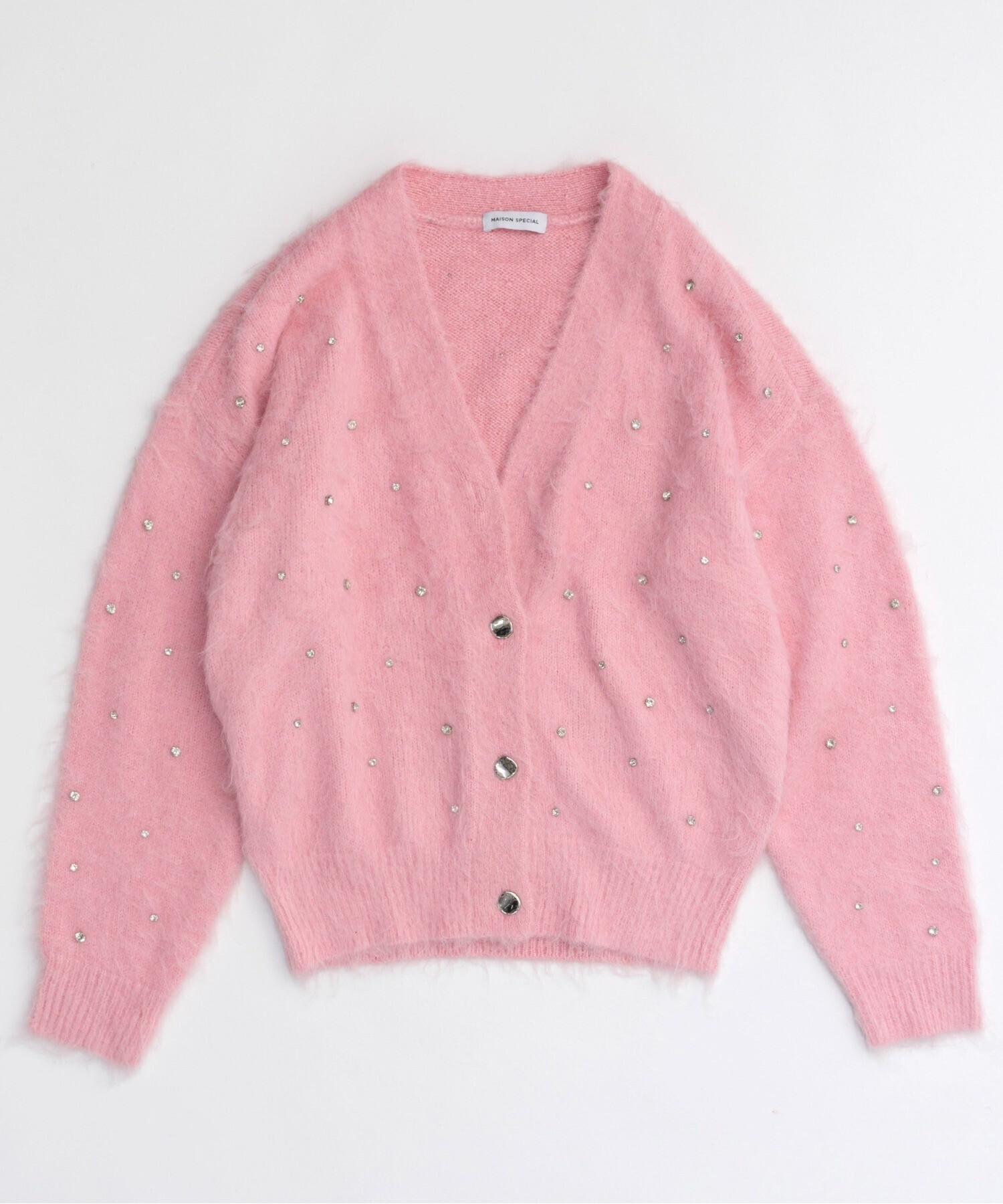 MAISON SPECIAL Sparkling Bijou Knit Cardigan