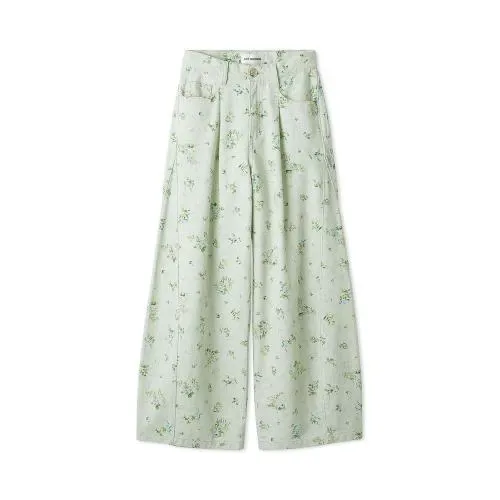 LILY BROWN タックワイドクラシックデニムパンツ