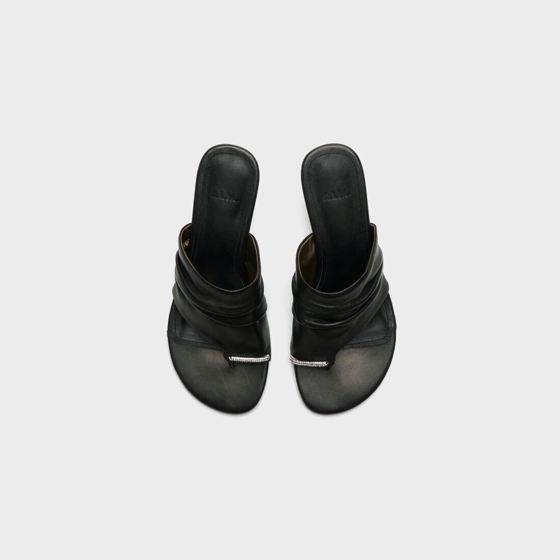 ALM. MEIMEI LEATHER SANDALS （Black）