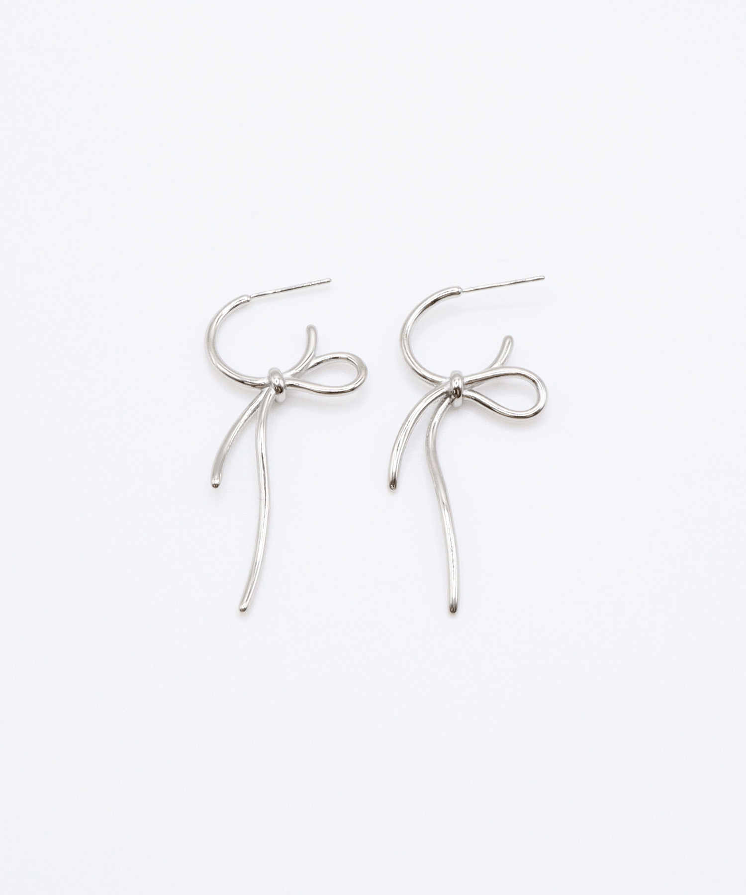 VATSURICA 〈L1158P1〉ノット リボン ロング ピアス1