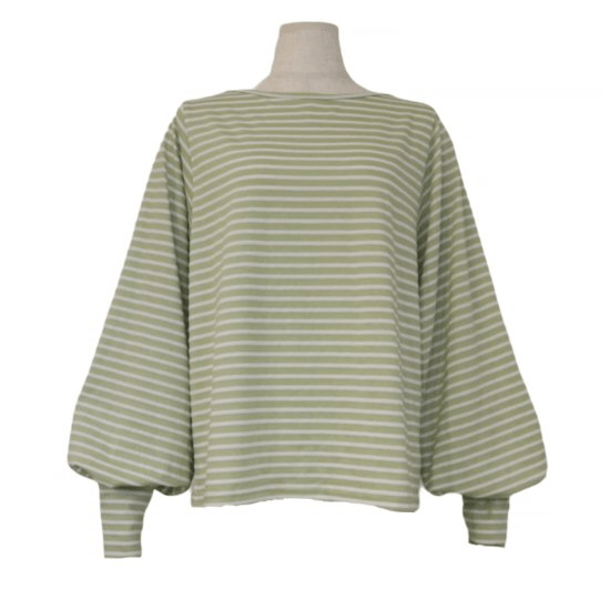 BayBee volume sleeve tops(apple border)