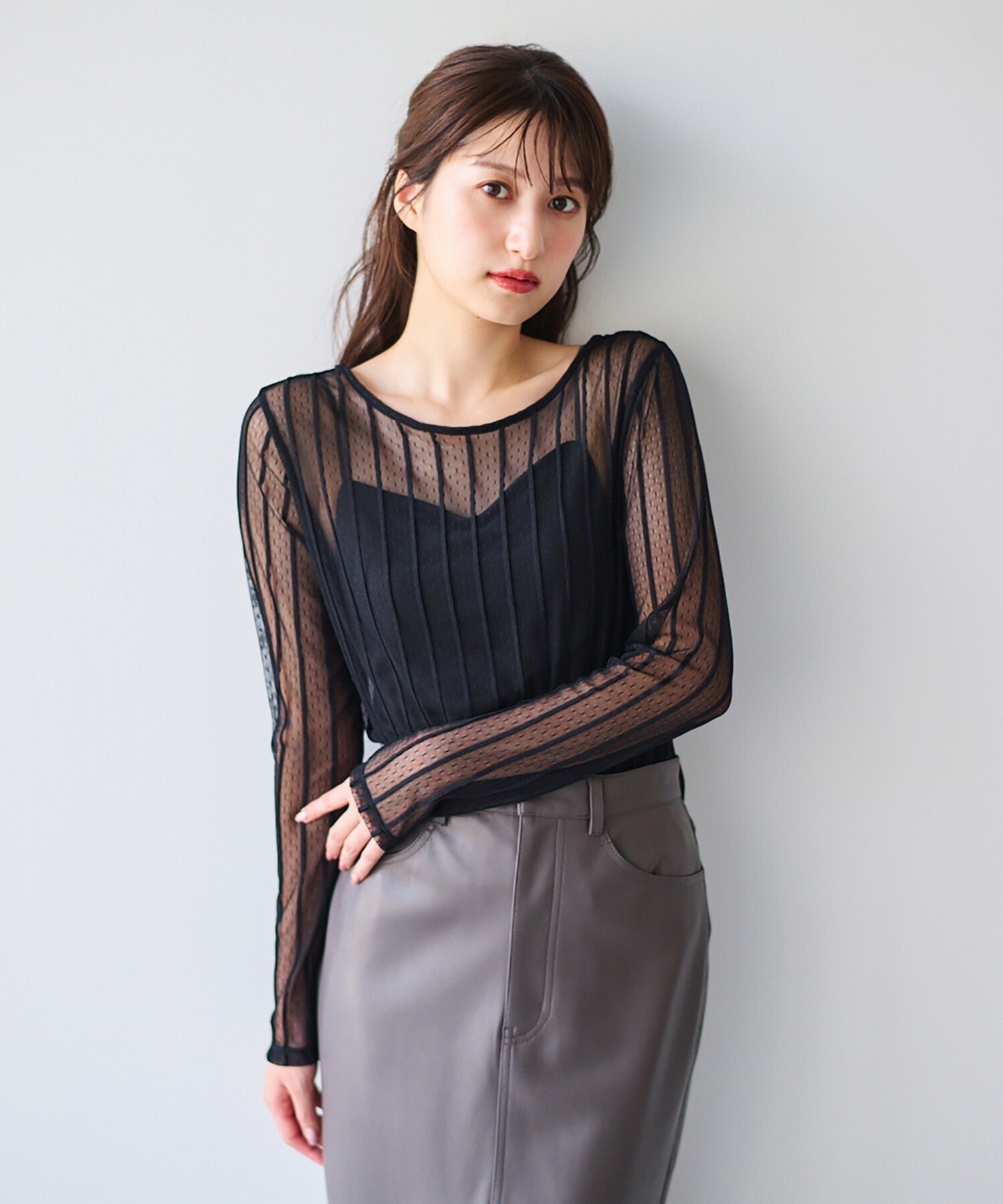 COCODEAL バックシャンコンパクトシアートップス