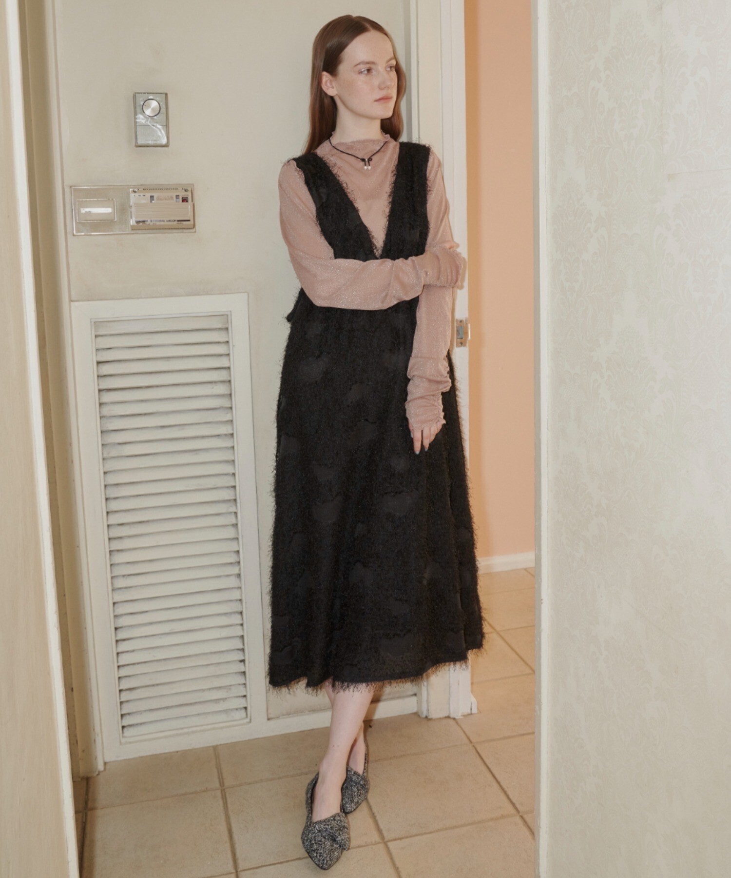 idem fringe muse jumper skirt/フリンジジャンスカ