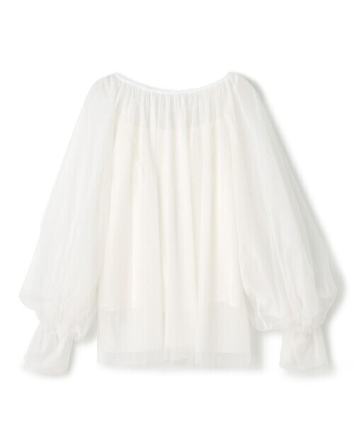 GRACE CONTINENTAL チュール2WAYトップ