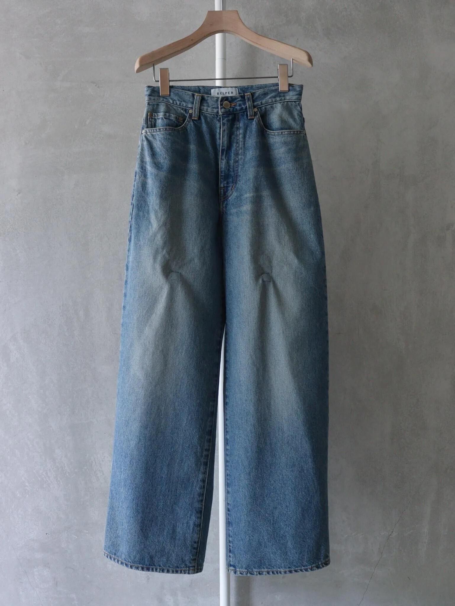 BELPER BELPER "PULL DENIM PANTS / INDIGO"