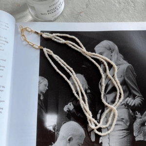 one sea S925 Perl triple necklace (N151)
