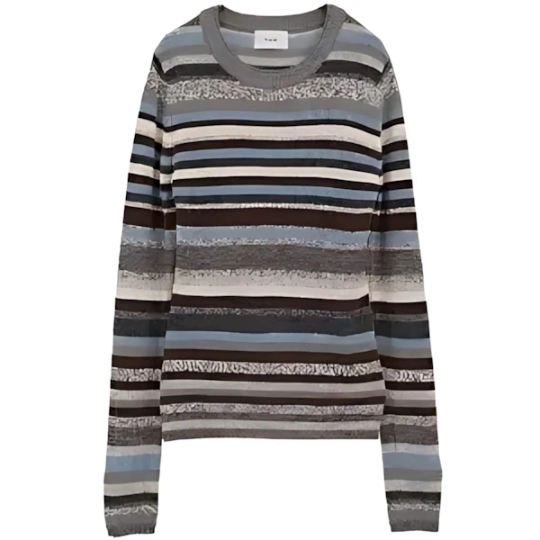 CLANE MOLE MIX BORDER KNIT TOPS