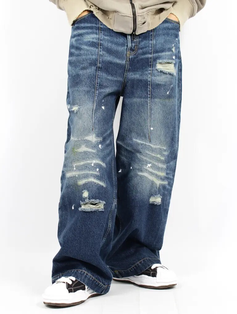 SUBLATIONS ワイド シーム デニム バギー パンツ / WIDE SEAM DENIM BAGGY PANTS.13 /