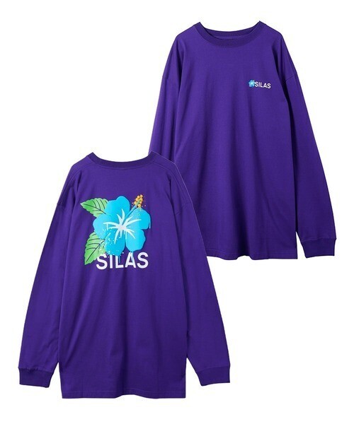 SILAS HIBISCUS PRINT L/S TEE