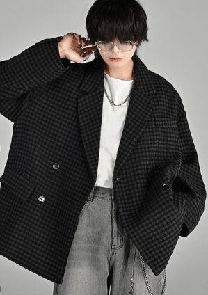 ADRER TR w cloth loose tailored double jacket