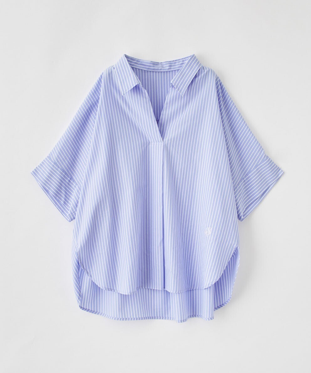 Stola. 5分袖スキッパーシャツ