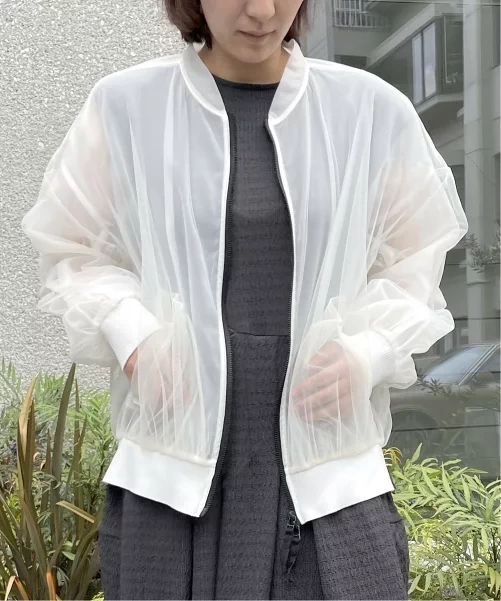 AULA AILA SHEER BLOUSON