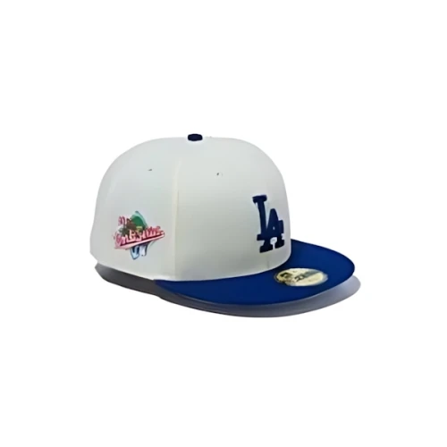 NEW ERA 59FIFTY MLB 2-Tone ロサンゼルス・ドジャース クロームホワイト ダークロイヤルバイザー
