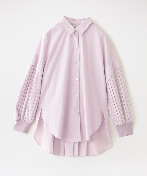LOVELESS スリーブプリーツシャツ