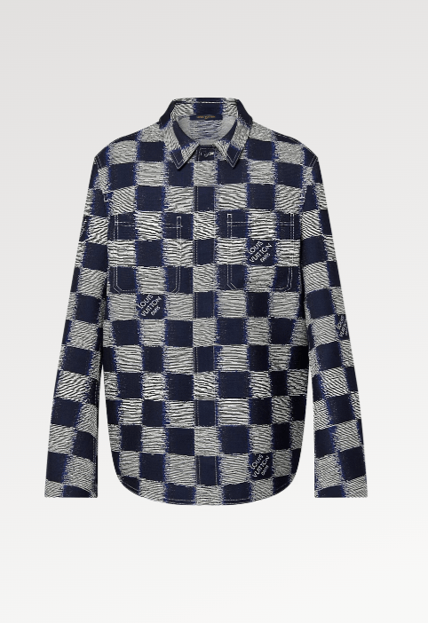 LOUIS VUITTON ダミエウールオーバーシャツ