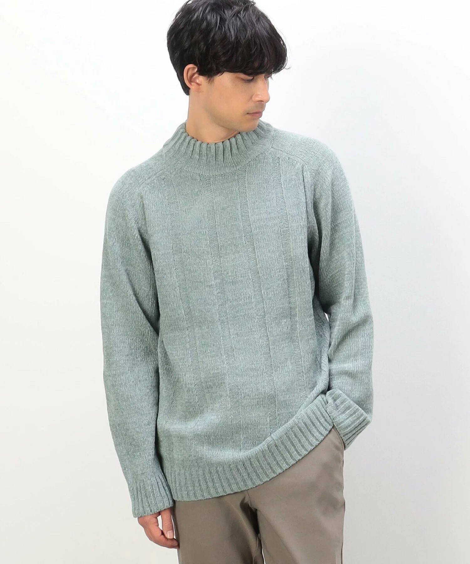 COMME CA ISM ウォッシャブル モールニット