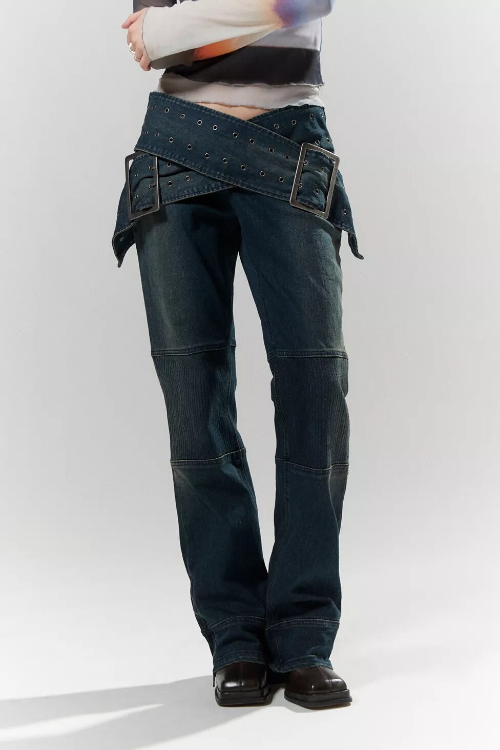 Jaded London Assassin Belted Jean