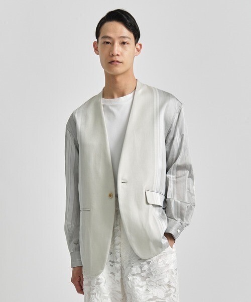 TAAKK NO COLLAR JACKET