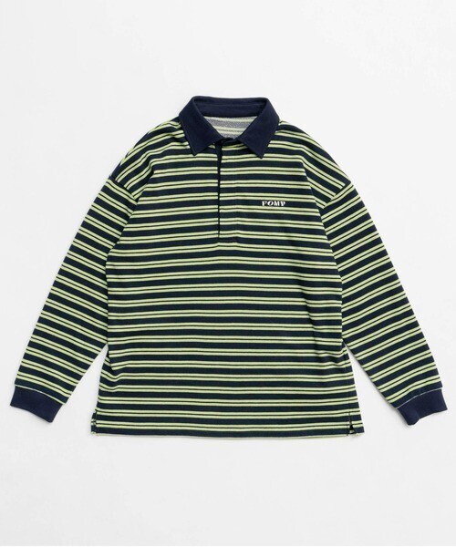 MAISON SPECIAL FOAM Logo Border Polo Shirt